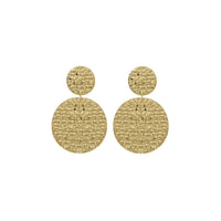 Round Sun Earrings in 18K Yellow gold