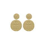 Round Sun Earrings in 18K Yellow gold