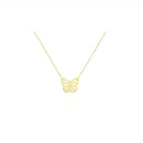 FLYING BUTTERFLY 18K GOLD NECKLACE