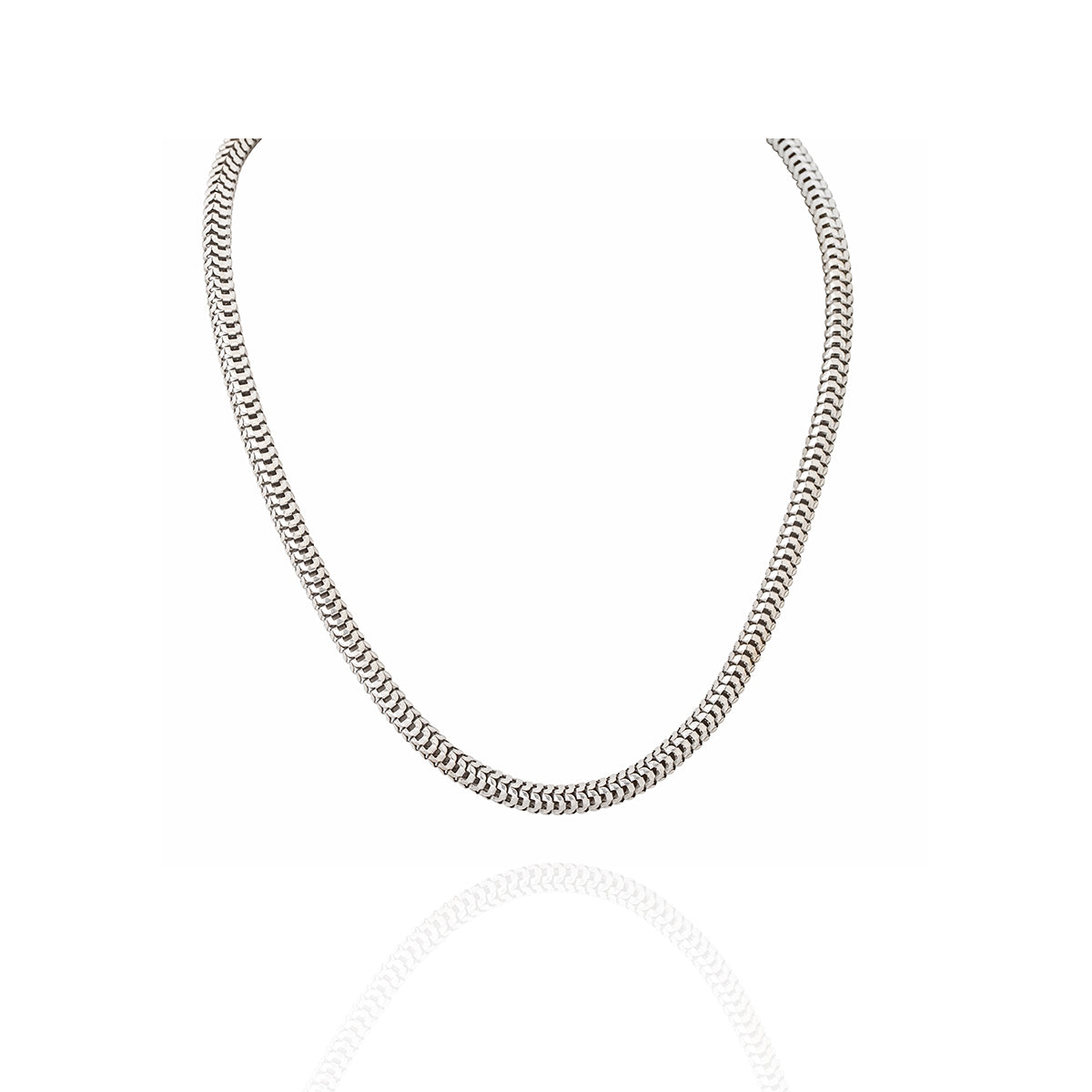 Chain Necklace in 18k White Gold