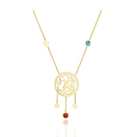 I Love my Mother Necklace in 18k Yellow Gold