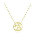 I Love my Mother Necklace in 18k Yellow Gold