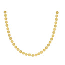 Hammered Disc Station Necklace