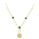 "Surah al Falaq" Necklace in 18k Yellow gold | El Mawardy Jewelry 