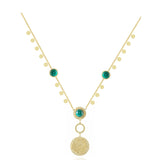 "Surah al Falaq" Necklace in 18k Yellow gold | El Mawardy Jewelry 