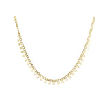 Full Moon Choker 18K Gold Chain Neckalce