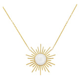 Sunburst Necklace in 18K Yellow Gold
