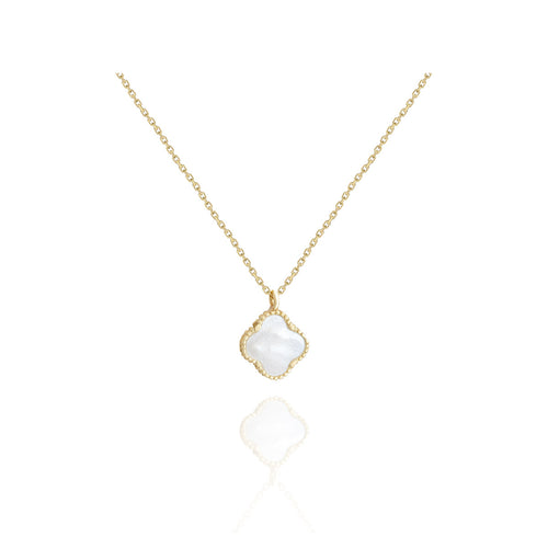 Clover Shape Mother of Pearl Necklace