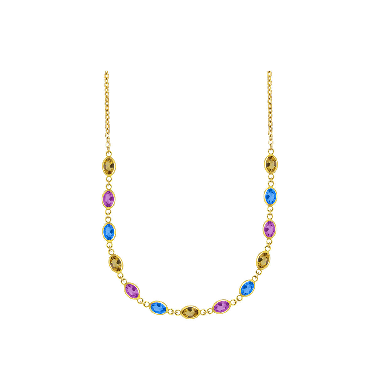Multi Semi-Precious Gemstone Necklace