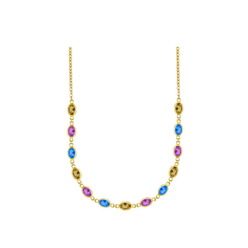 Multi Semi-Precious Gemstone Necklace