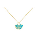 Shell Charm Necklace in 18K Yellow Gold