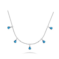Waterfall Necklace in 18k White Gold