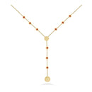 Circle Necklace In 18K Yellow Gold