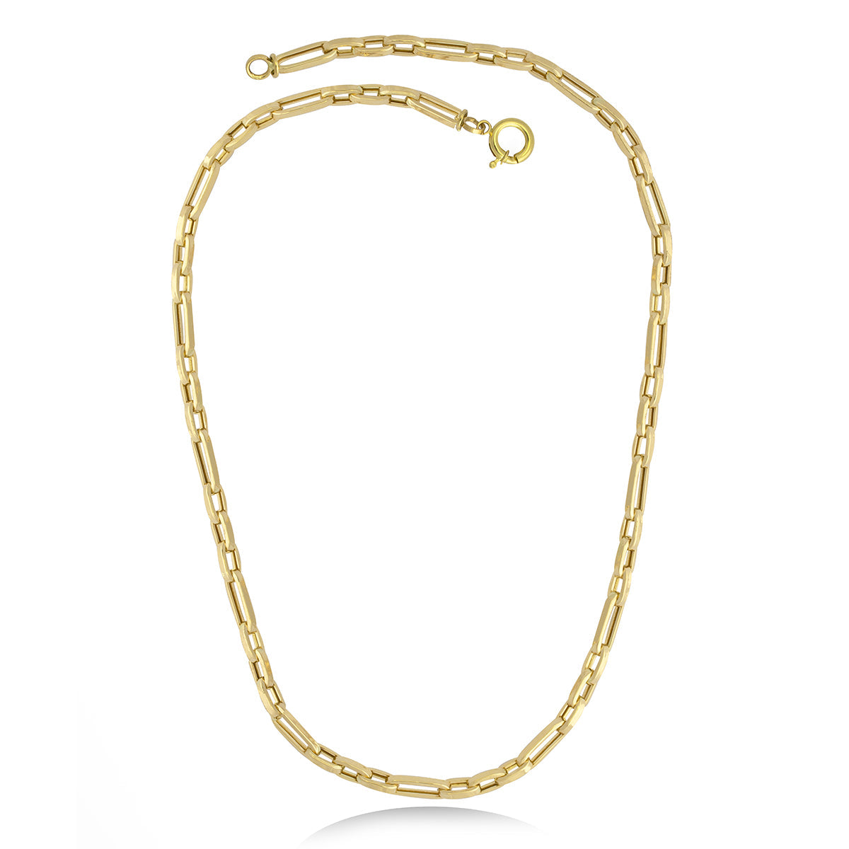 Paperclip Necklace in 18k Yellow Gold