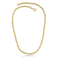Paperclip Necklace in 18k Yellow Gold