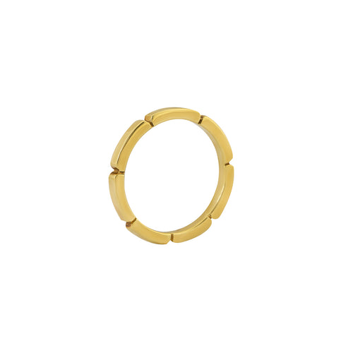 Maillon Panthأ¨re Wedding Ring in 18K Yellow Gold