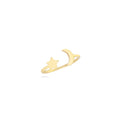 Moon And Star Ring in 18K Gold
