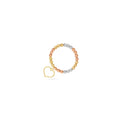 Beaded Ring with Heart Charm
