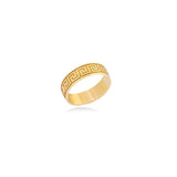Engagement Band Ring In 18K Yellow Gold