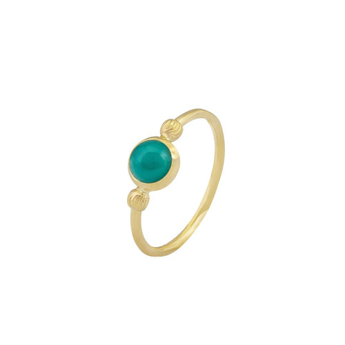 Oval Emerald 18K Gold Ring