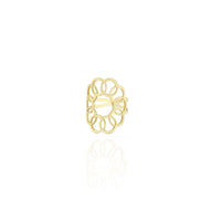 Sunflower Ring in 18k Yellow Gold