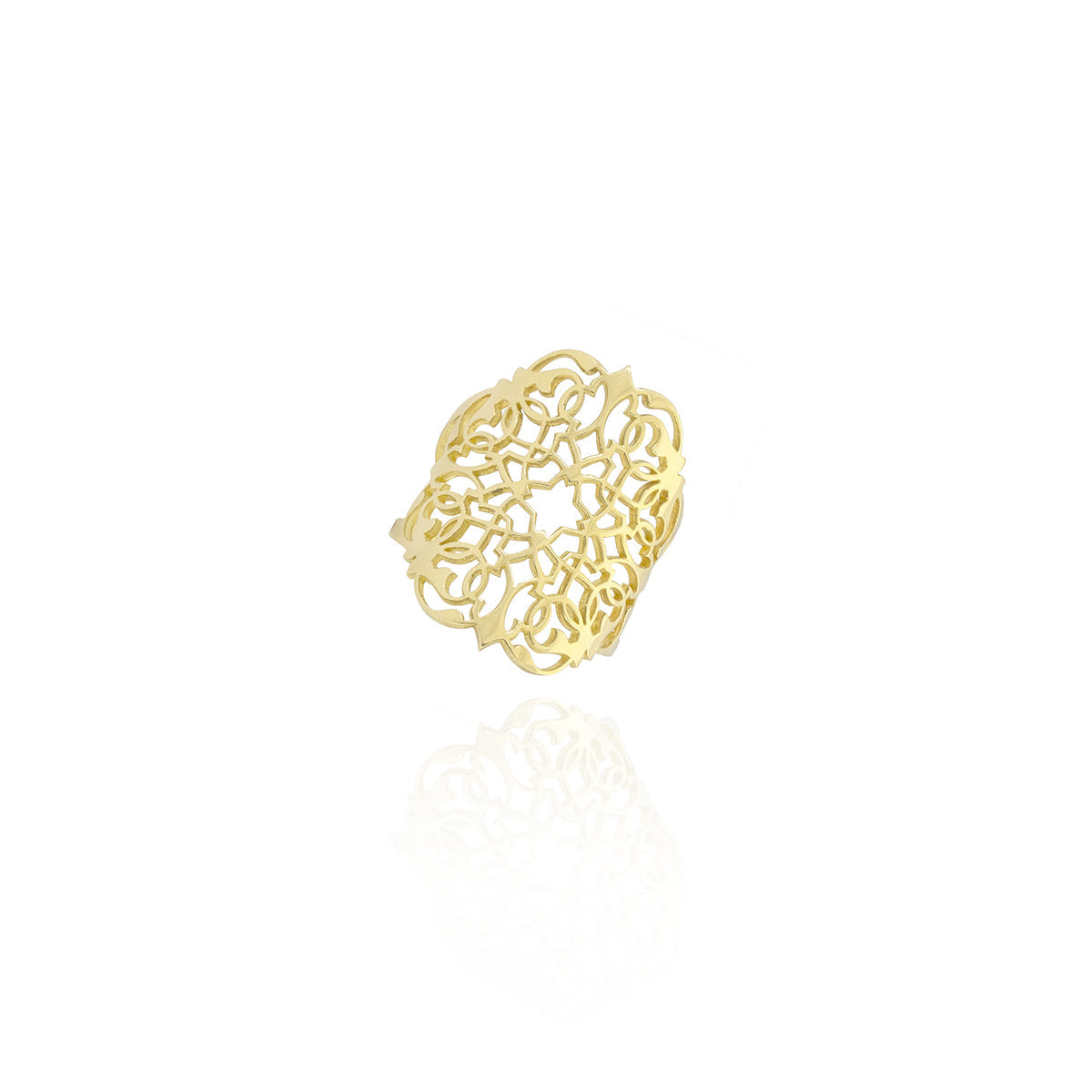 Deco-Inspired Gold Band