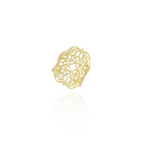 Deco-Inspired Gold Band
