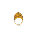 Vintage Leopard Ring in 18k Yellow Gold