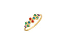 Multicolor 18K Gold Ring