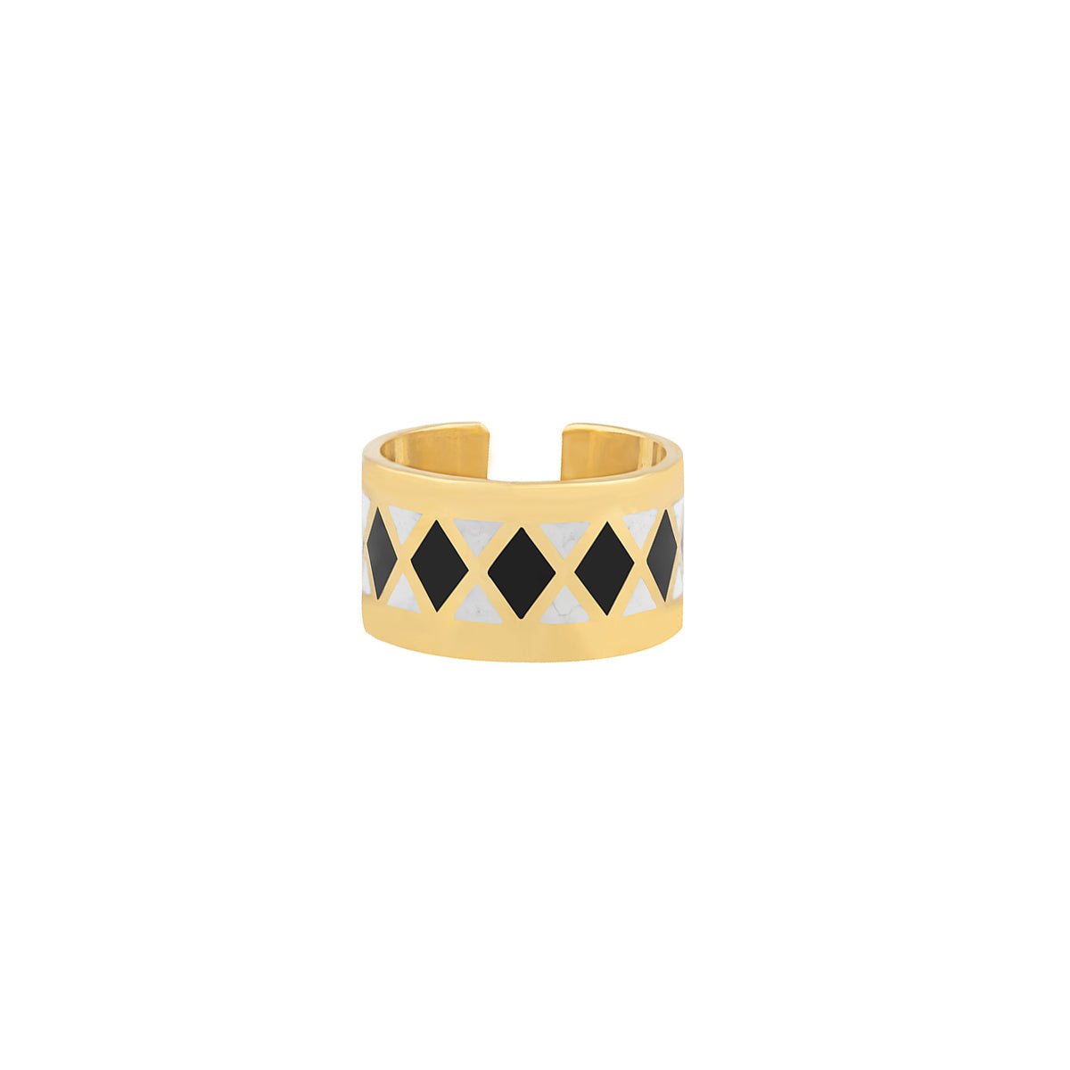 Cuffed Ring in Yellow Gold