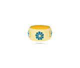 Enamel Ring in 18k Yellow gold